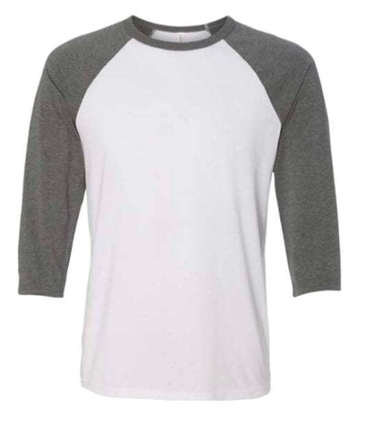 Next level three-quarter raglan tee