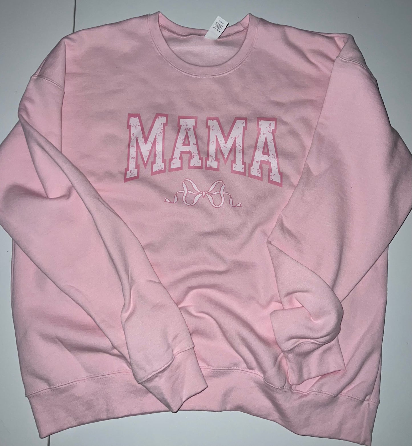 Pink Mama sweatshirt with bow