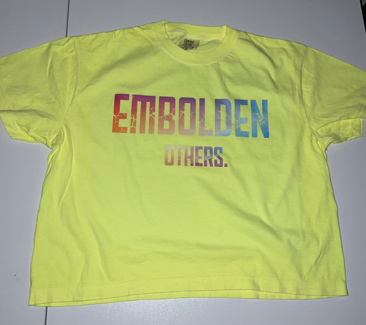 Neon yellow rainbow