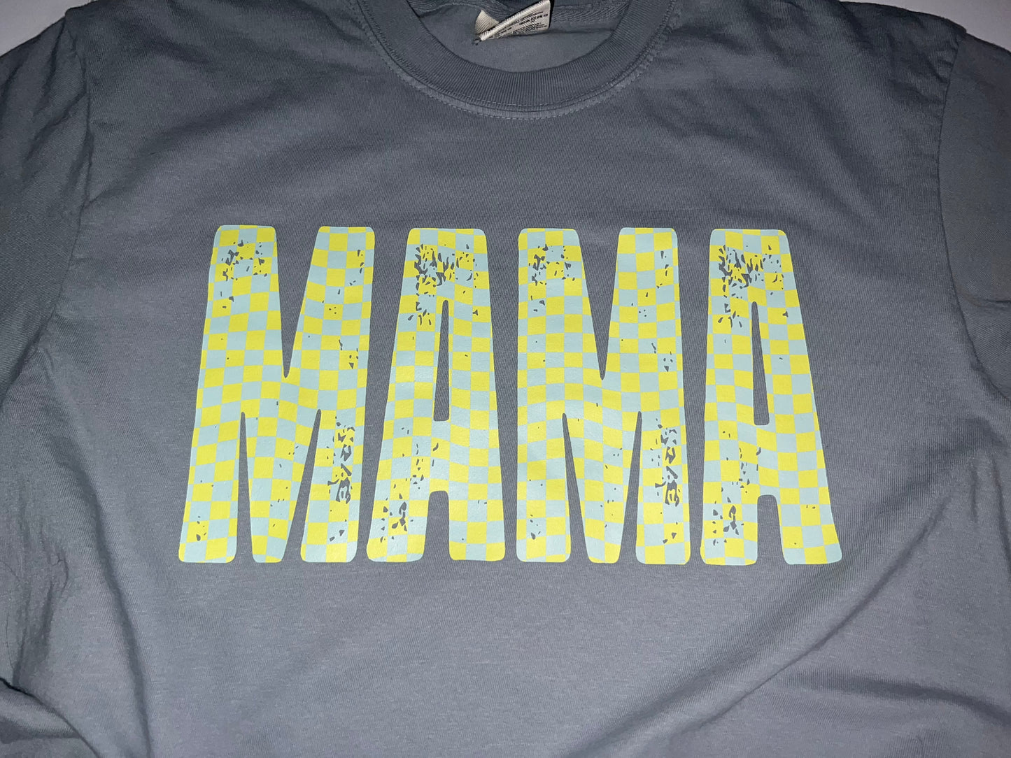 Checkered neon MAMA