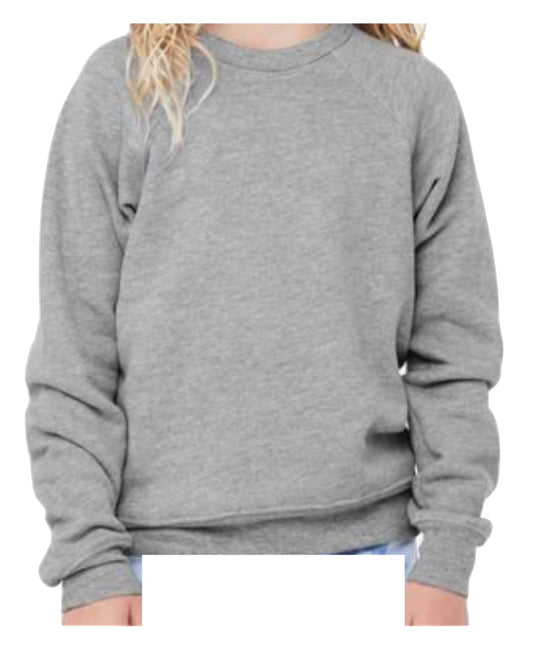 Bella canvas youth crewneck sweatshirt-3109y