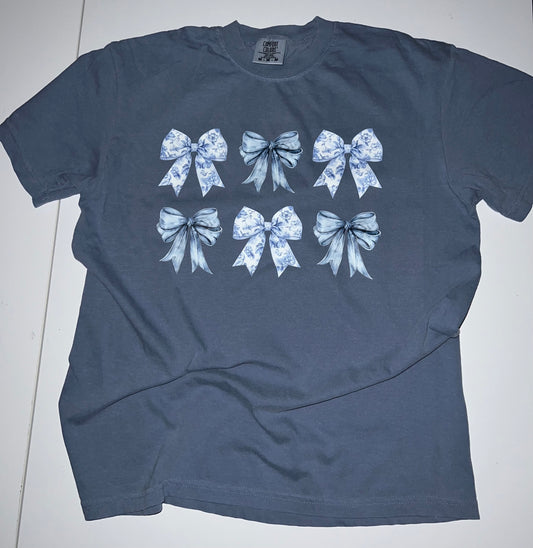 Blue Couchette bows