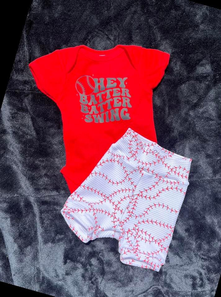 Hey batter batter swing shorties outfit