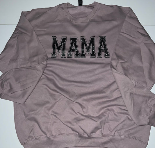 Faux Glitter Mama