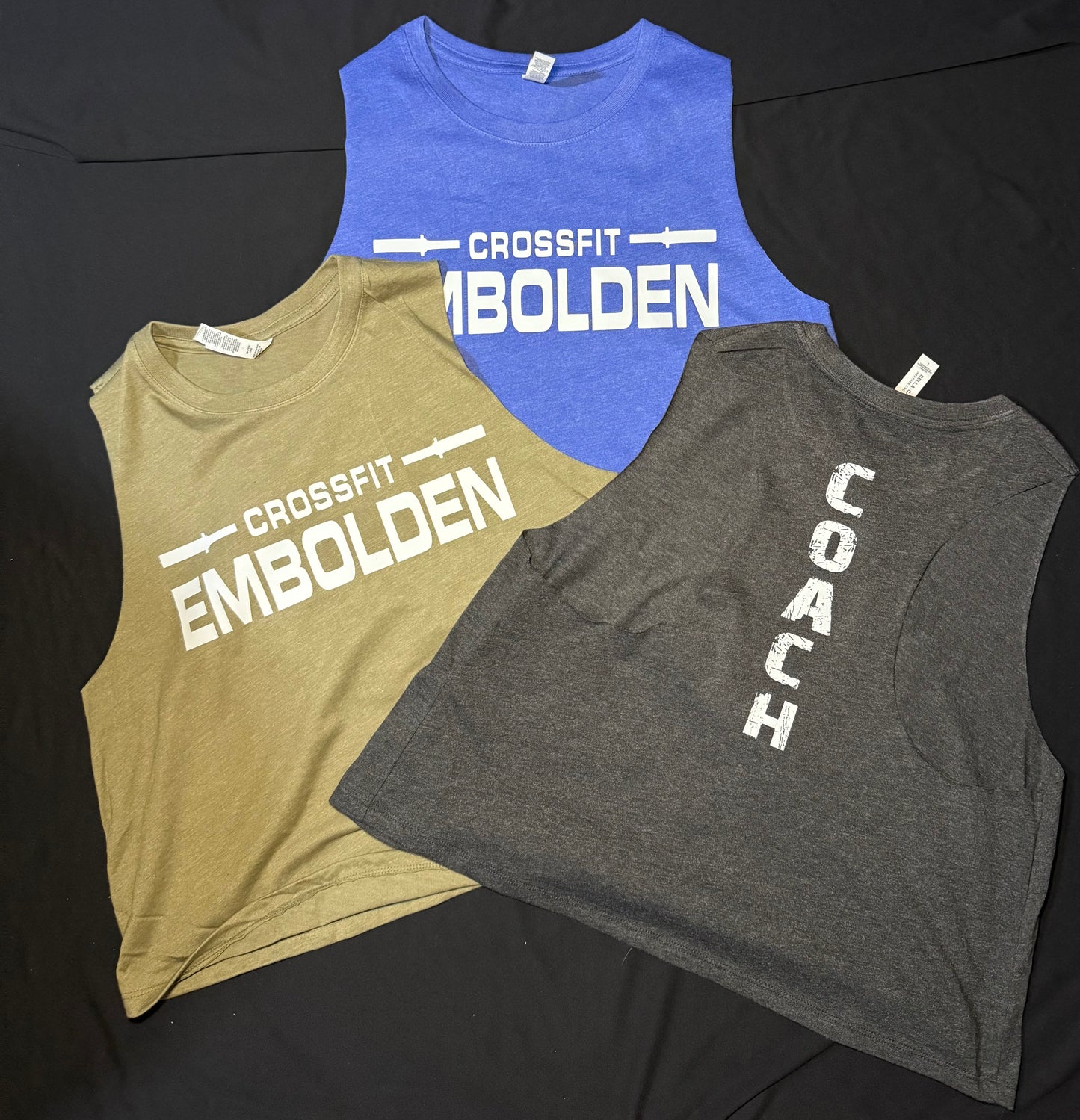 CrossFit Embolden Tank(white font)