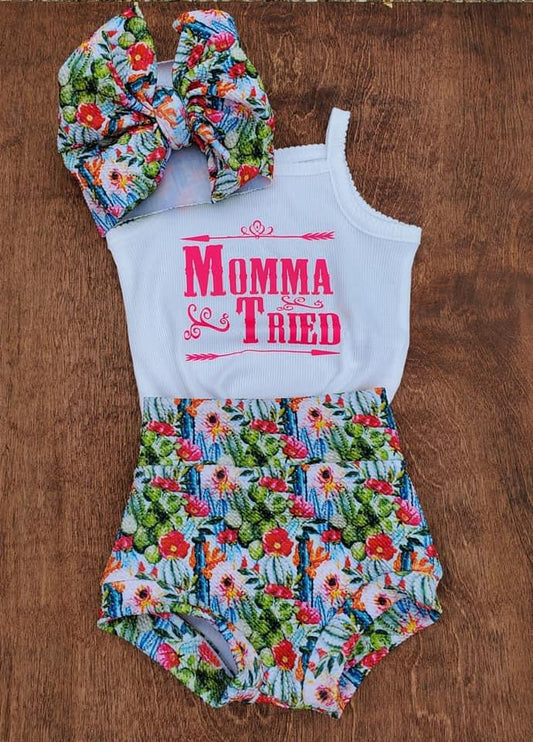 Mama tried bummie outfit