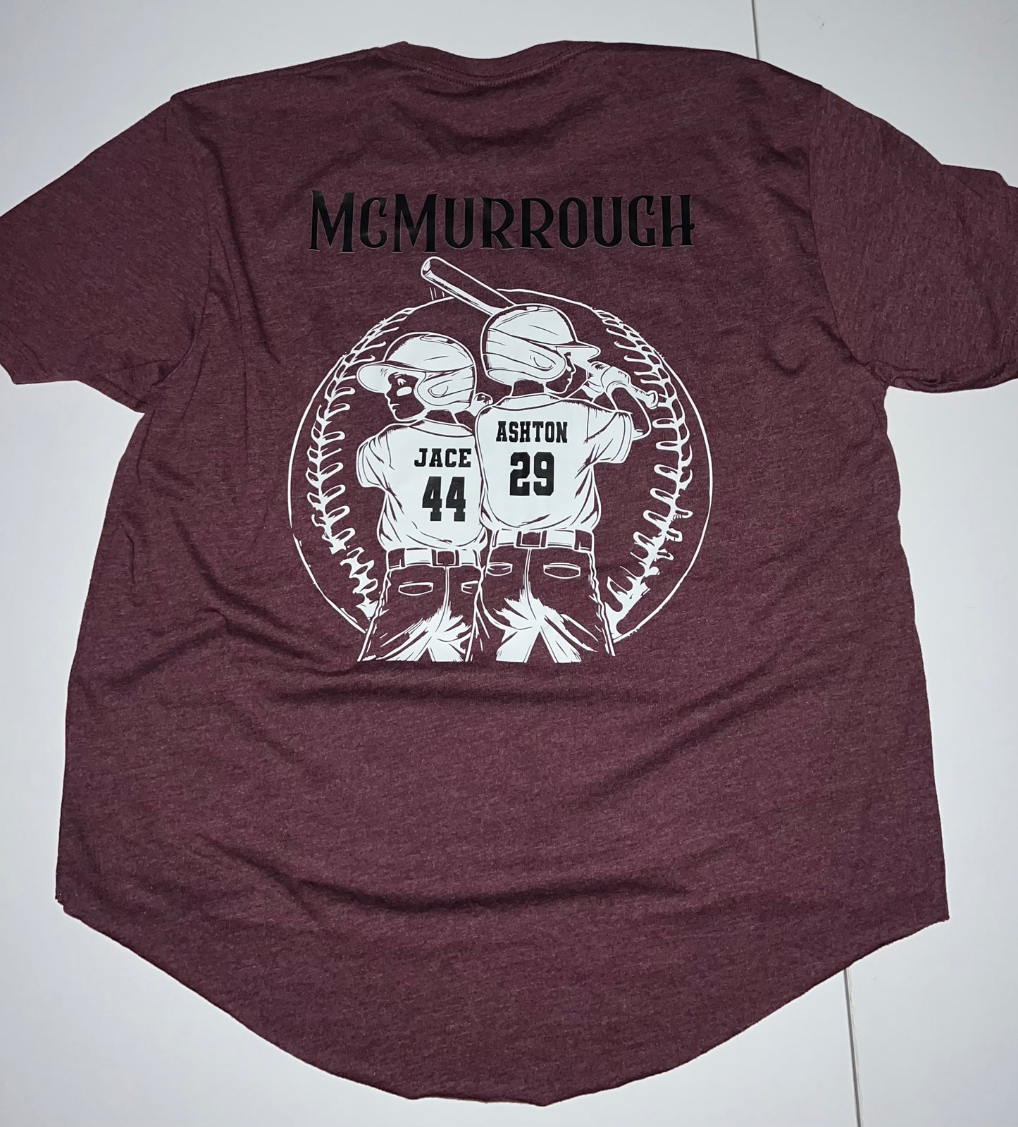 Custom baseball mom tee