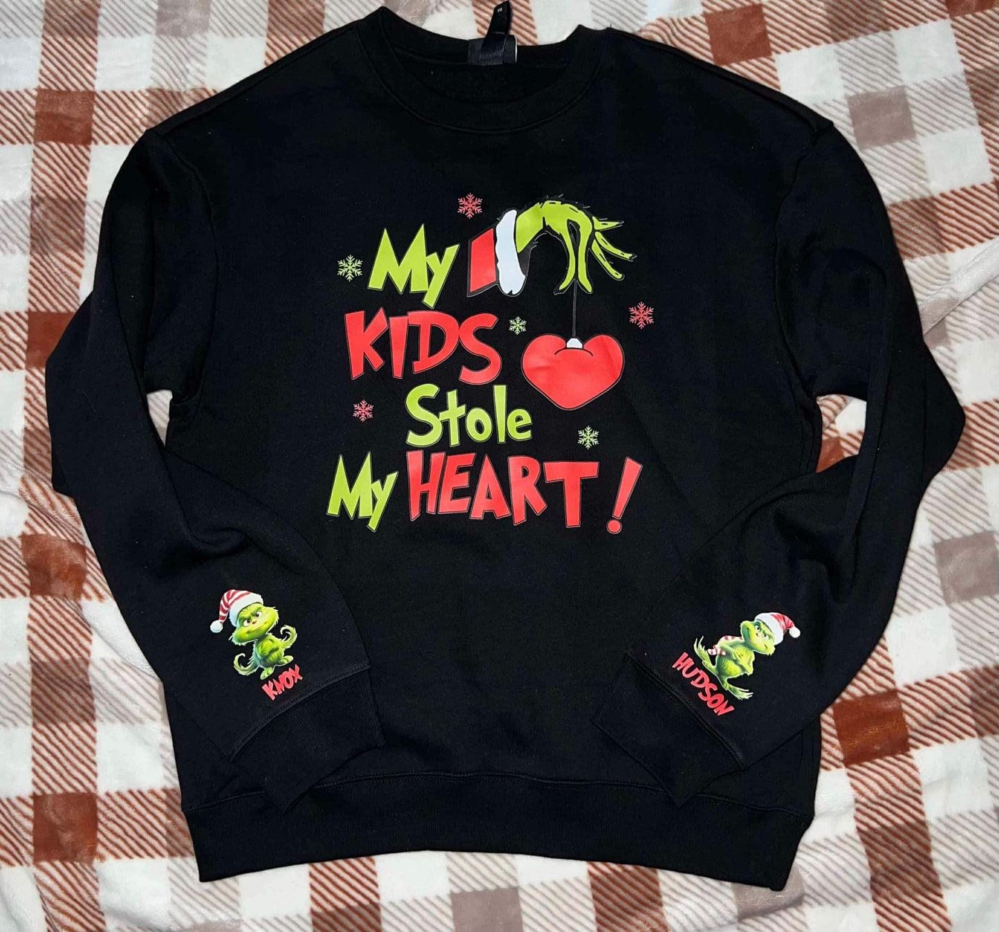 Custom grinch sweatshirt